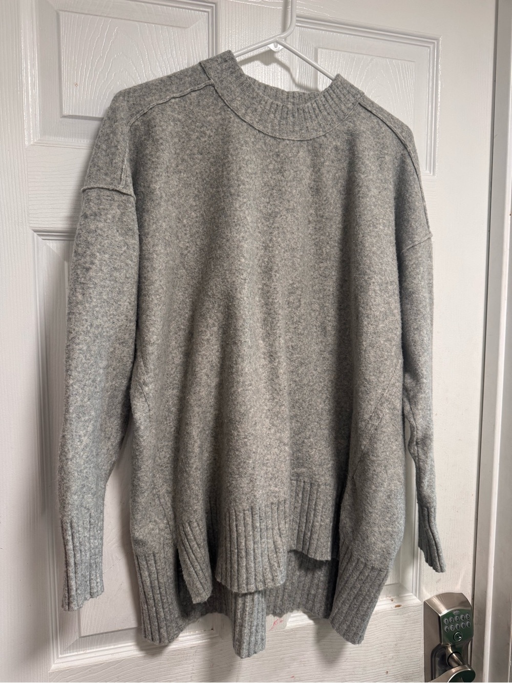 Free People Woman’s Light Gray Crewneck Sweater